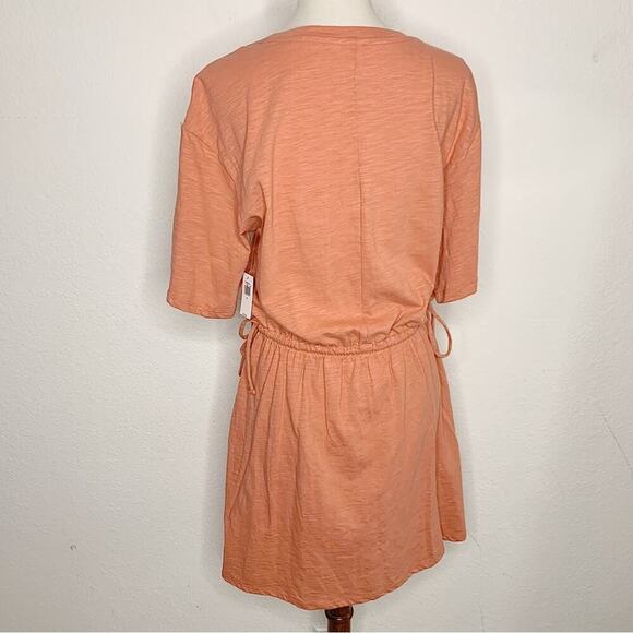 NWT Old Navy Waist-Defined Short-Sleeve Slub-Knit Mini T-Shirt Dress $29.99 - Picture 5 of 8